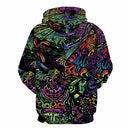 3D Hoodies Psychedelic Sweatshirts Männer Element mit Kapuze Casual Abstract Hoody Anime Graffiti Hoodie Print Lustiger 3D-Druck