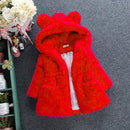 Verdicken Winter Winddichte Warme Kinder Mantel Kinder Oberbekleidung Polar Fleece Baby Mädchen Jacken Für 80-135 cm