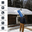 193-650 cm Dachschneerechen -30 Grad Teleskop-Schneebeseitigungssystem Tuch Einstellbare rutschfeste Stange Dachrechen zum Entfernen von Schnee