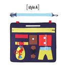 Juguetes Montessori para niños, tablero ocupado para bebés, hebilla de entrenamiento, tablero sensorial educativo esencial para niños pequeños, desarrollo de inteligencia