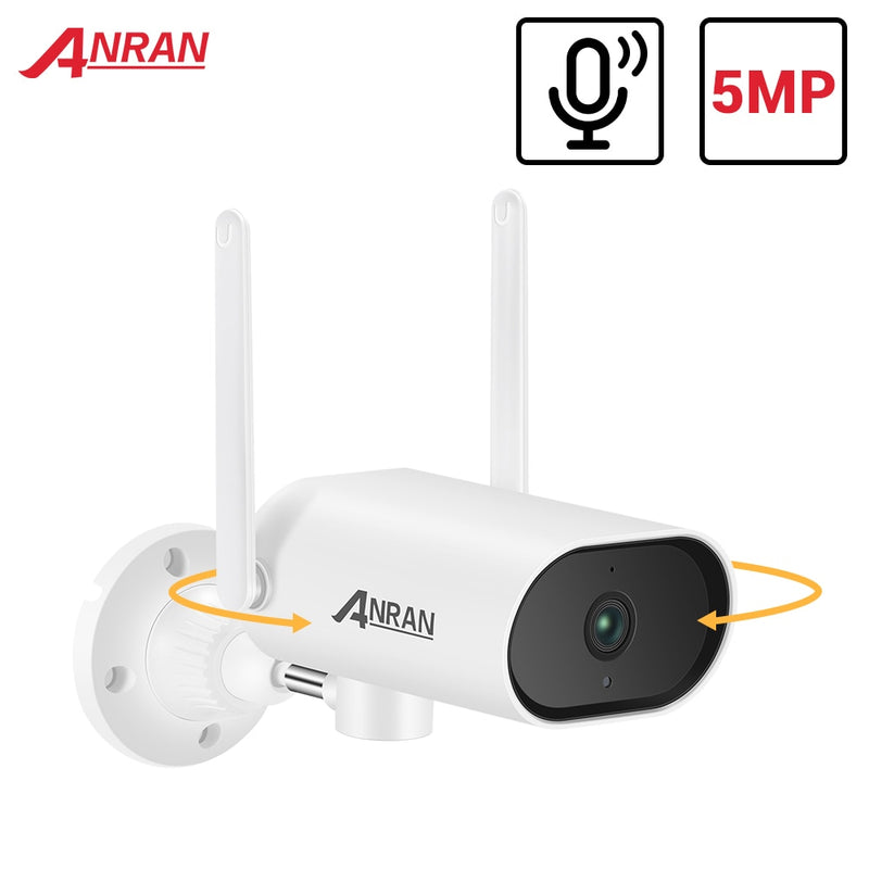 ANRAN 5MP PTZ IP-Kamera WIFI-Überwachungskamera Outdoor-Überwachungskamera CCTV-Kamera Zwei-Wege-Audio Wasserdichte Nachtsicht