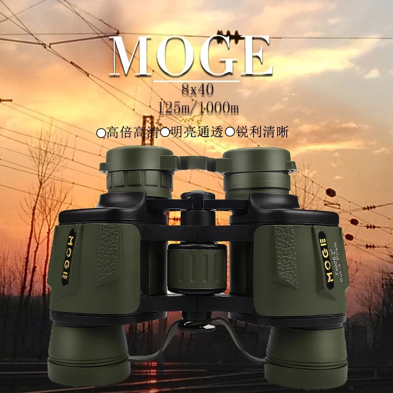 New 8X40 Professional Powerful Binoculars Long range Large Eyepiece Telescope HD  Concert Outdoor Camping Equipment