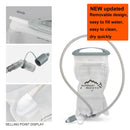 INOXTO Trailrunning-ultraleichter 5-Liter-Rucksack, Lauf-Trinkweste, Marathon, Fahrrad 1,5-Liter-2-Liter-Wasserbeutel