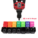 HIFESON Nietmutternpistole mit Handgewinde, 70/95/300 STÜCKE, Muttern einsetzen, manuelles Nietgerät, Nietwerkzeug für M3, M4, M5, M6, M8, M10, M12