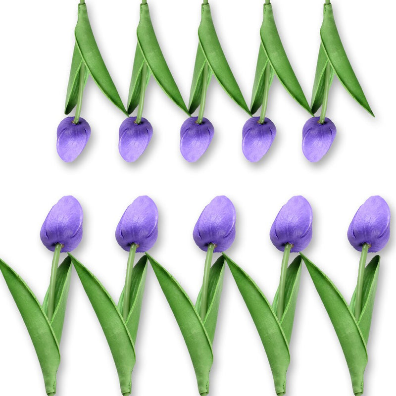 10pcs Tulip Artificial Flower Branch PU Tulipas Flor Artificial Bouquet Real Touch Fake Flower for Wedding Home Table Decoration