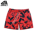 Tropischer Sommerurlaub Strand Schwimmen Kurze Badehose Schnelltrocknend Herren Schwimmen Strand Surf Shorts Lässige Mode Männliche Hybird Shorts