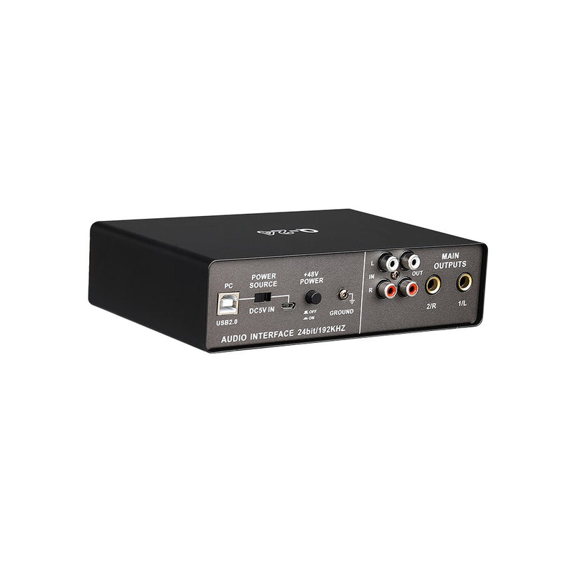 New Teyun Q-24 Audio Interface 2 in 4 out Sound Card with Monitoring Electric Guitar Live Recording Professional Sound Card