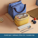 Isolierte Lunchbox aus Edelstahl, Studentenschule, mehrschichtige Lunchbox, Geschirr, Bento, Lebensmittelbehälter, Aufbewahrung, Frühstücksboxen