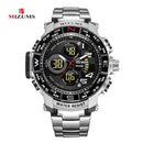 MIZUMS Men's Watches Quartz LED Digital Watch Sport Military Waterproof Clock Male Chronograph Stop Wristwatch Relogio Masculino