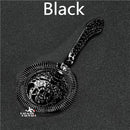 Totenkopf und mechanische Uhr Bar Sieb gefedert Cocktailsieb Edelstahl Deluxe Sieb Bar Werkzeuge