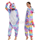 Kigurumi Einhorn Pyjama Stitch Adult Animal Onesie Frauen Männer Paar Pyjamas Winter Pijamas Anzug Panda Nachtwäsche Flanell Pyjamas