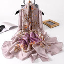 2022 180 * 90 cm Frauen Schal Sommer Seidenschal Dame Wrap Weiche weibliche Europa Designer Strand Bandana Foulard Schalldämpfer Mädchen Pareo