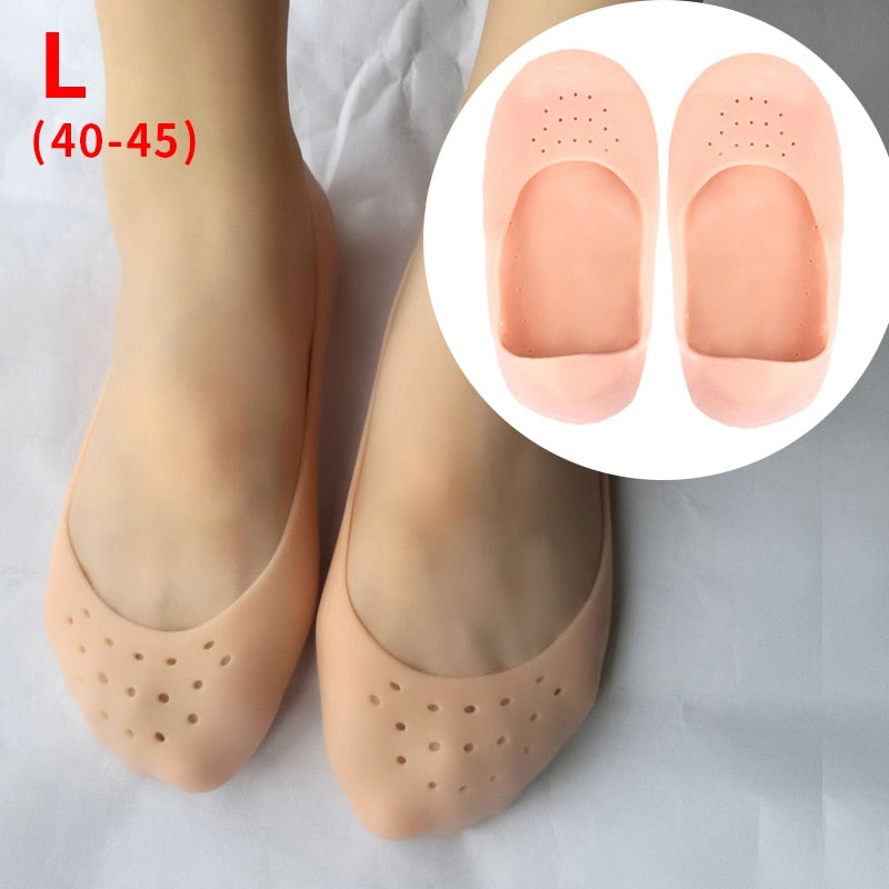 Silicone Forefoot Pads Pain Relief Inserts Pads Toe Separator Soft Gel Insoles Finger Toe Protector Foot Care High Heels Pads