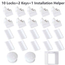 12 + 3 Stück Magnetische Kindersicherung Kinderschutz Baby Sicherheitsschloss Schubladenriegel Schranktürschloss Limiter Infant Security Locks