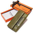 KAVIS Echtes Leder Damen Geldbörse Neue Art Weibliche Portomonee Mode Geldbeutel Reißverschluss Kartenhalter Handlich Perse Hohe Kapazität