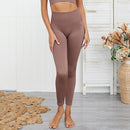 Trainingshose Gym Nahtlose Leggings Sport Damen Fitness Yogahose Hohe Taille Kompressionshose Sport Yoga Leggings Sportbekleidung