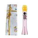 Lewinner L-699 Professionelles Karaoke-Mikrofon, kabelloser Lautsprecher, tragbares Bluetooth-Mikrofon für Telefonunterstützung, Aufnahme von TF-Wiedergabe