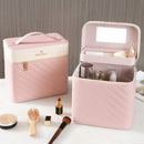New Makeup Bag Fashion Toiletry Cosmetic  Storage Box Portable travel Make Up Suitcase