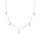 ANDYWEN 925 Sterling Silver Gold Love Heart Clear Rose Red Charm Long Chain Choker Necklace Pendant Women Wedding Luxury Jewelry