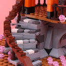 Classic Block City Street View Idea Sakura Inari Shrine Bricks Friends Cherry Blossom House Tree Building Blocks Toys Kids Gift