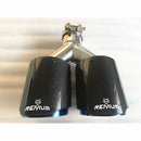 Bonfaser Gegrillter Bule Edelstahl Universal DUAL Automobile Remus Auspuffrohr Schalldämpfer Autozubehör Modifikationstipp