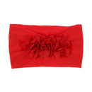 Nishine Weiches Stretch-Satin-Rosen-Blumen-Baby-Stirnband, Neugeborene, Knoten, breite Nylon-Kopftücher, Turban, Mädchen, Kopfbedeckung, Kinder-Foto-Requisiten