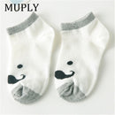 5 Paar/Los Baumwolle Baby Socken Drucken Schnurrbart Mädchen Jungen Kinder Socken Frühling Herbst Säuglingskleinkind Kinder Socken Für 1-3 Jahr