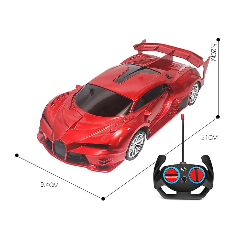 1:18 Rc Car 4wd MODE2 ruedas eléctricas de plástico para niños juguetes educativos juguetes de coche de Control remoto para niños