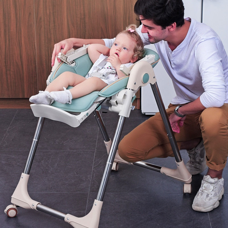 Silla de comedor para bebé, asiento infantil multifuncional plegable, mesa de comedor, mesa para niños, silla alta para bebé