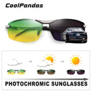 CoolPandas 2022, gafas De Sol fotocromáticas para hombre, gafas De Sol polarizadas con visión nocturna para el día, gafas De Sol para conducir UV400, gafas De Sol