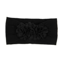 Nishine Weiches Stretch-Satin-Rosen-Blumen-Baby-Stirnband, Neugeborene, Knoten, breite Nylon-Kopftücher, Turban, Mädchen, Kopfbedeckung, Kinder-Foto-Requisiten