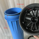 Beliebtes Haushaltswasserfiltergehäuse 10 Zoll / 20 Zoll großes blaues Filtergehäuse