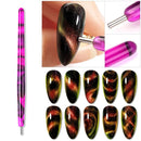 LEMOOC Magnetischer Nail Art Stick 9D/5D Katze Magnetische Wirkung Starke Magnettafel Malerei Gel Nagel Gel Lack Lack Werkzeuge