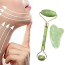 Natürlicher Jade Roller Guasha Skin Scraper Gesichtsset Gesichtsstein Straffendes Gesicht Anti-Aging Puffy Eyes Massagegerät Hals Anti-Falten