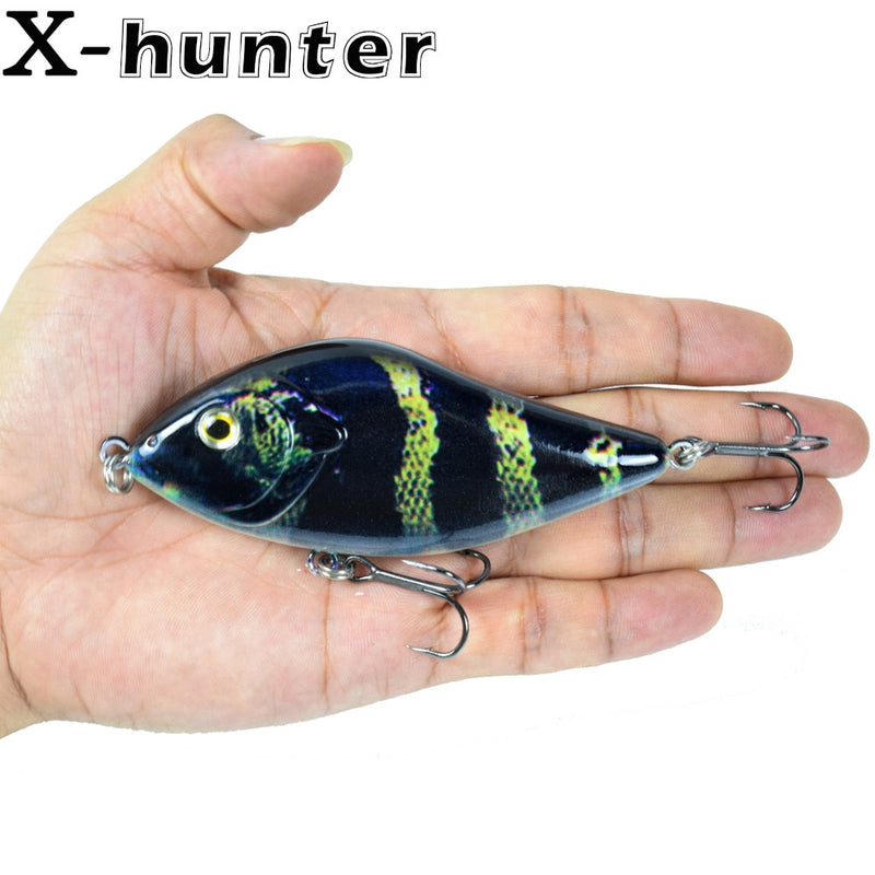 5pcs/Lot 10cm 45g Bionic Jerkbait Lures Slow Sinking NO. 2 Hooks Fit Ocean Lake River With 3D Eyes  For Pike Muskie Troute Shad
