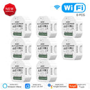 WiFi Mini Smart Curtain Switch Modul Rollos Shutter Motor Smart Life Tuya APP Fernbedienung Arbeiten Sie mit Alexa Google Home