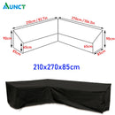 Ecksofa-Abdeckung für den Außenbereich, Garten-Rattan-Eckmöbelabdeckung, V-Form, wasserdichtes Sofa-Schutzset, Allzweck-Staubabdeckungen