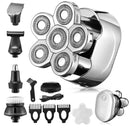 Kit de aseo múltiple, Afeitadora eléctrica con pantalla Digital, recortadora de pelo, maquinilla de afeitar eléctrica para Barba, máquina de afeitar Facial y corporal para hombres en seco y húmedo