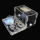 DIY Acryl-Ameisenfarm, flaches Ameisennest, Ameisenhaus für Haustiere, Ameisenhaufen, feuchtigkeitsspendender Wasserturm, Werkstatt, Futterbereich, 12 x 15 x 7,5 cm