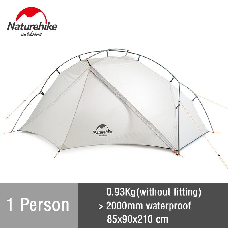 Naturehike VIK Tent 1 2 Person Ultralight Tent Portable Travel Hiking Outdoor Tent Airy Fishing Tent Waterproof Camping Tent