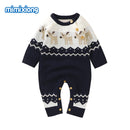 Baby Strampler Gestrickte Neugeborene Jungen Overalls Herbst Langarm Kleinkind Mädchen Pullover Kleidung Kinder Overalls Winter