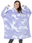 Sudaderas con capucha de gran tamaño para mujer, sudaderas con capucha de invierno, manta de TV gigante de lana con mangas, jersey de gran tamaño, sudaderas con capucha para mujer