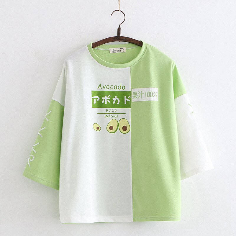 Korean Fashion Summer Women T-shirt Kawaii Clothes Orange Embroidery Patchwork Short Sleeve Cotton T Shirt Cute Sweet Girls Tops