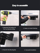 Joybos Küchen-Organizer Spices Aluminium-Multifunktions-Küchenregal-Lagerregal Wandmontierter Küchen-Organizer für Gewürze