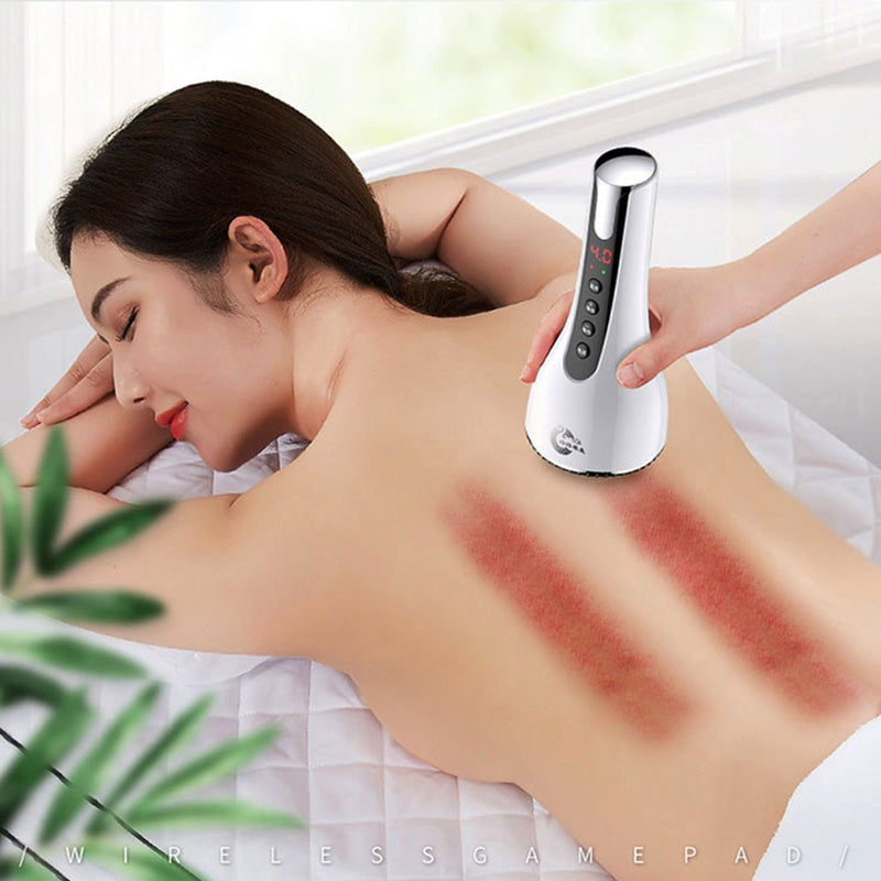 EMS-Körper-Schlankheits-Massagegerät Galvanische Infrarot-Vibrationstherapie Schaben Heizung Anti-Cellulite-Fatburner Schönheitsformung Guasha