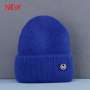 Sombrero de invierno de gran venta, sombreros de invierno de piel de conejo Real para mujer, gorros cálidos a la moda para mujer, gorro para la cabeza con cubierta sólida para adultos