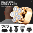 Kit de aseo múltiple, Afeitadora eléctrica con pantalla Digital, recortadora de pelo, maquinilla de afeitar eléctrica para Barba, máquina de afeitar Facial y corporal para hombres en seco y húmedo