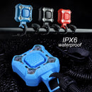 WEST BIKING 140dB Fahrradklingel 4 Lampen Radfahren Licht 1200mAh Elektrische Hupe Wasserdichte USB Aufladung Türklingel Lauter Alarm Fahrradklingel