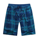 Bermuda Herren Hot 2022 Sommer Elastische Taille Herren Plaid Shorts Klassisches Design Reithosen Baumwolle Casual Strand Kurze Hosen Große Größe 44