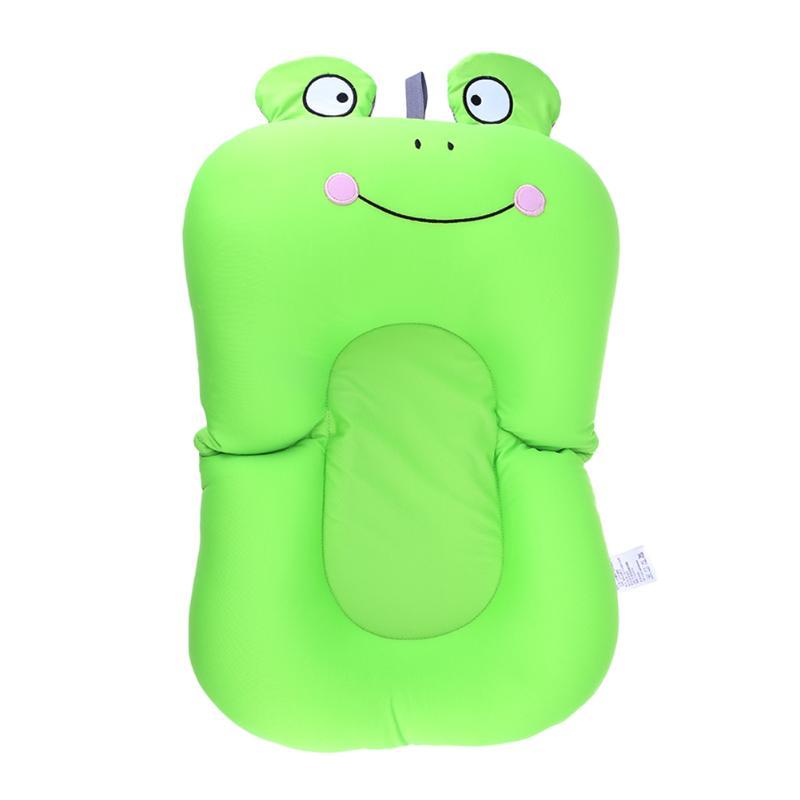 Bañera antideslizante portátil para bebé, 1 unidad, cojín de aire para recién nacido, cama/silla/estante para Baby Shower, almohadilla de baño para bebé con dibujos animados de animales bonitos